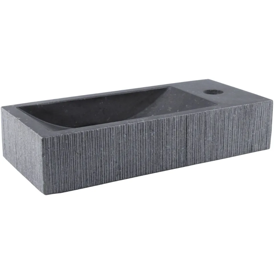 Fontein Differnz Bombai BL DIF Ribble Natuursteen 38x18x8 cm grijs/zwart, foto 2