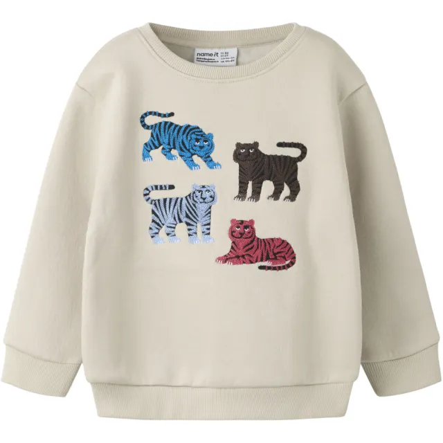 NAME IT MINI sweater met print - ecru
