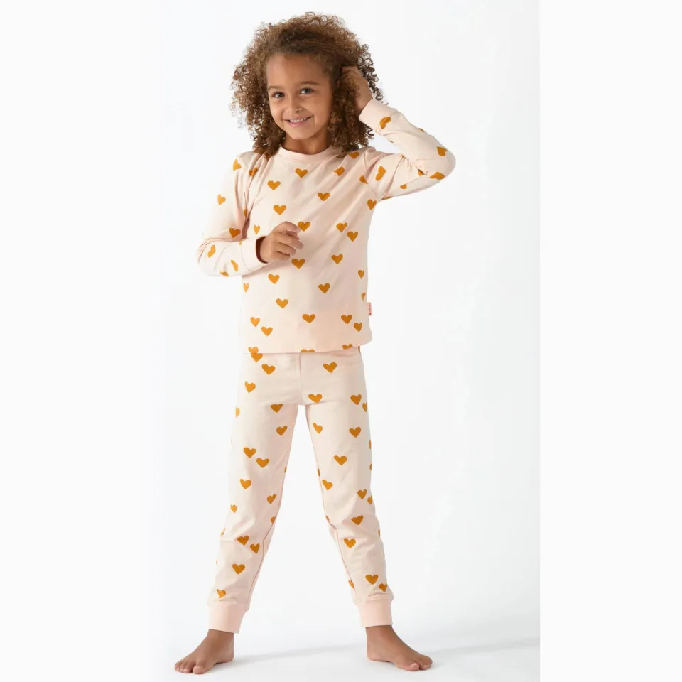 Little Label pyjama met hartjes roze/goud, foto 6