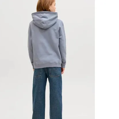 Jack & Jones JUNIOR hoodie lichtblauw grijsblauw, foto 4