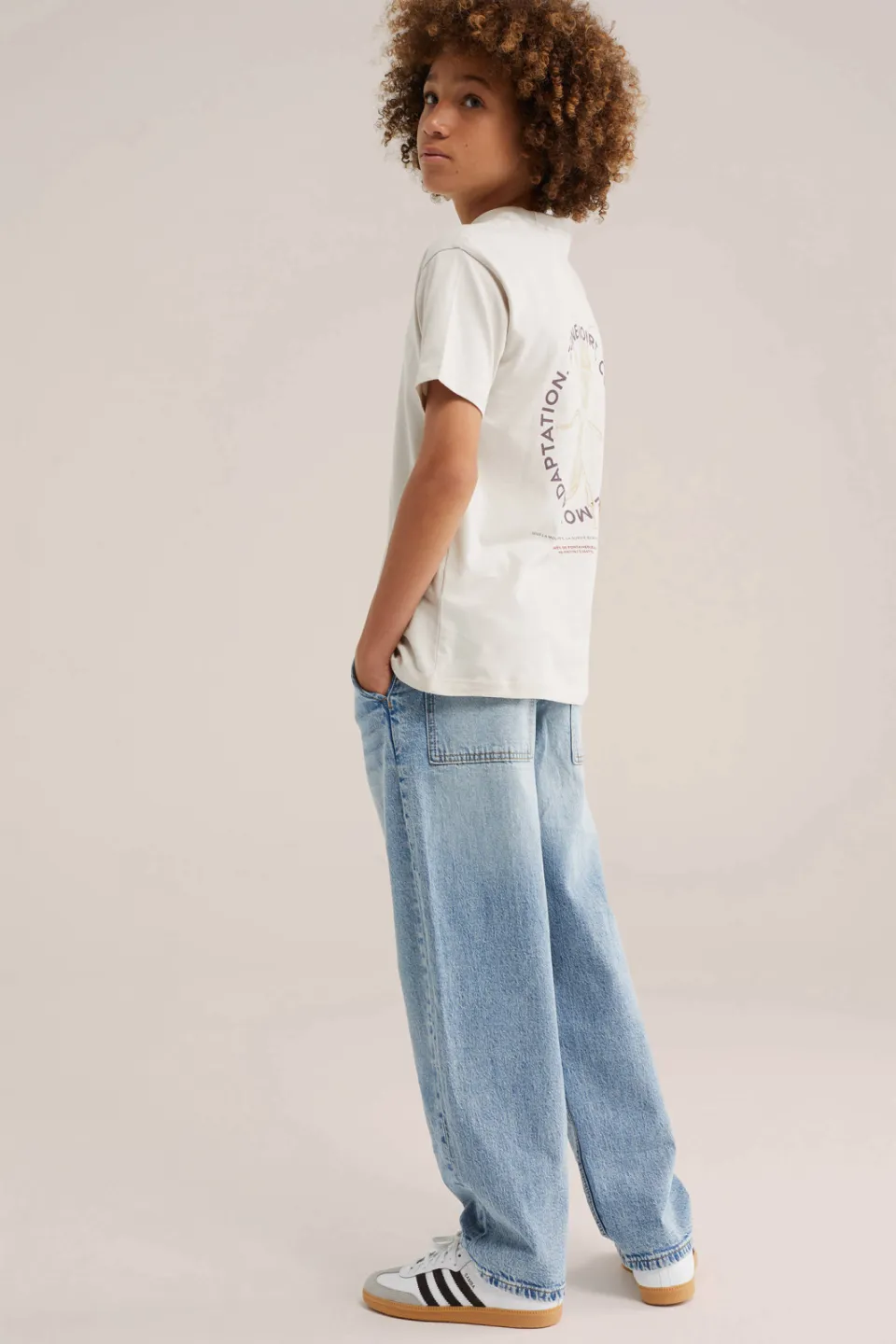 WE Fashion T-shirt met backprint beige, foto 5