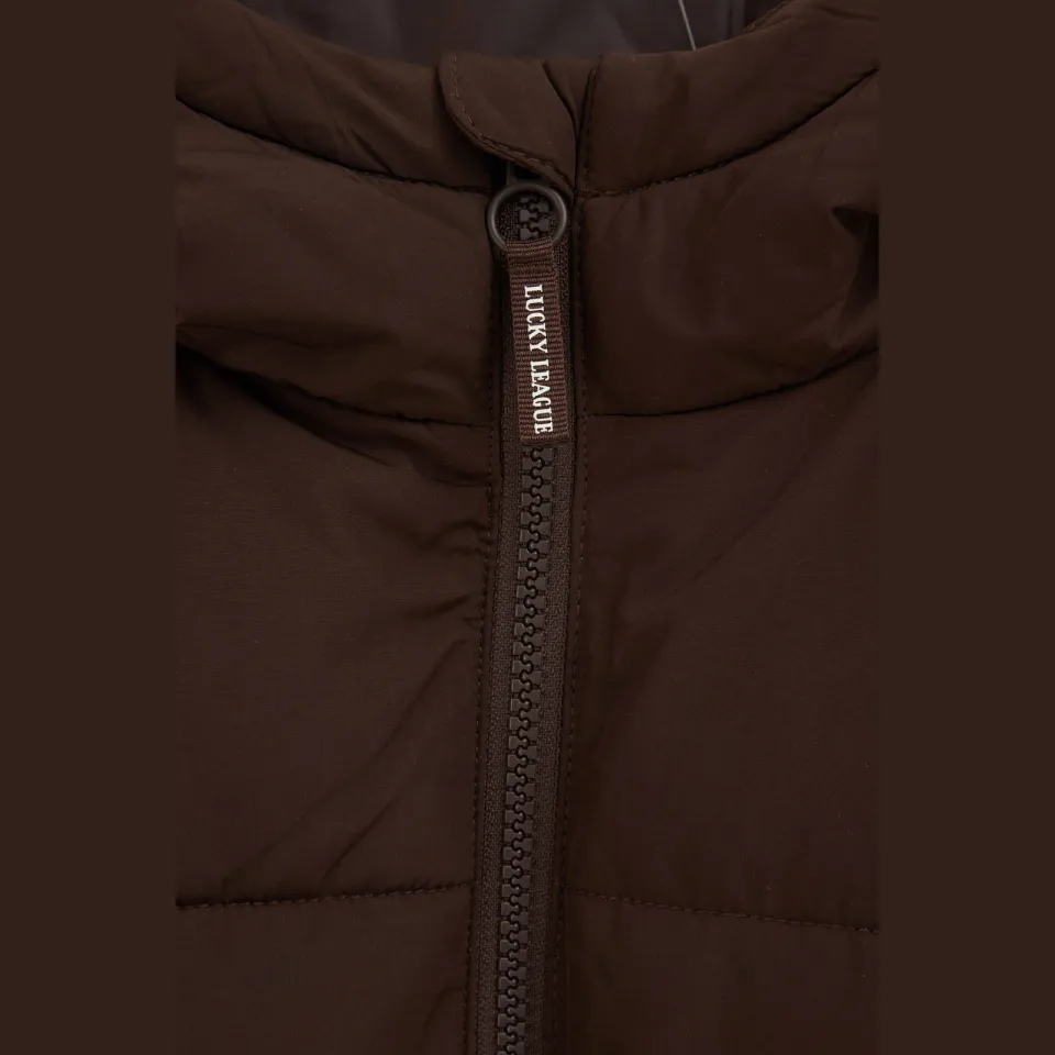 WE Fashion gewatteerde winterjas donkerbruin, foto 6