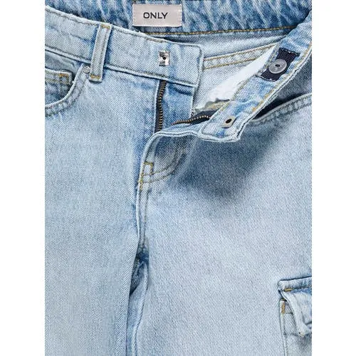 KIDS ONLY GIRL wide leg regular waist jeans light blue denim, foto 5