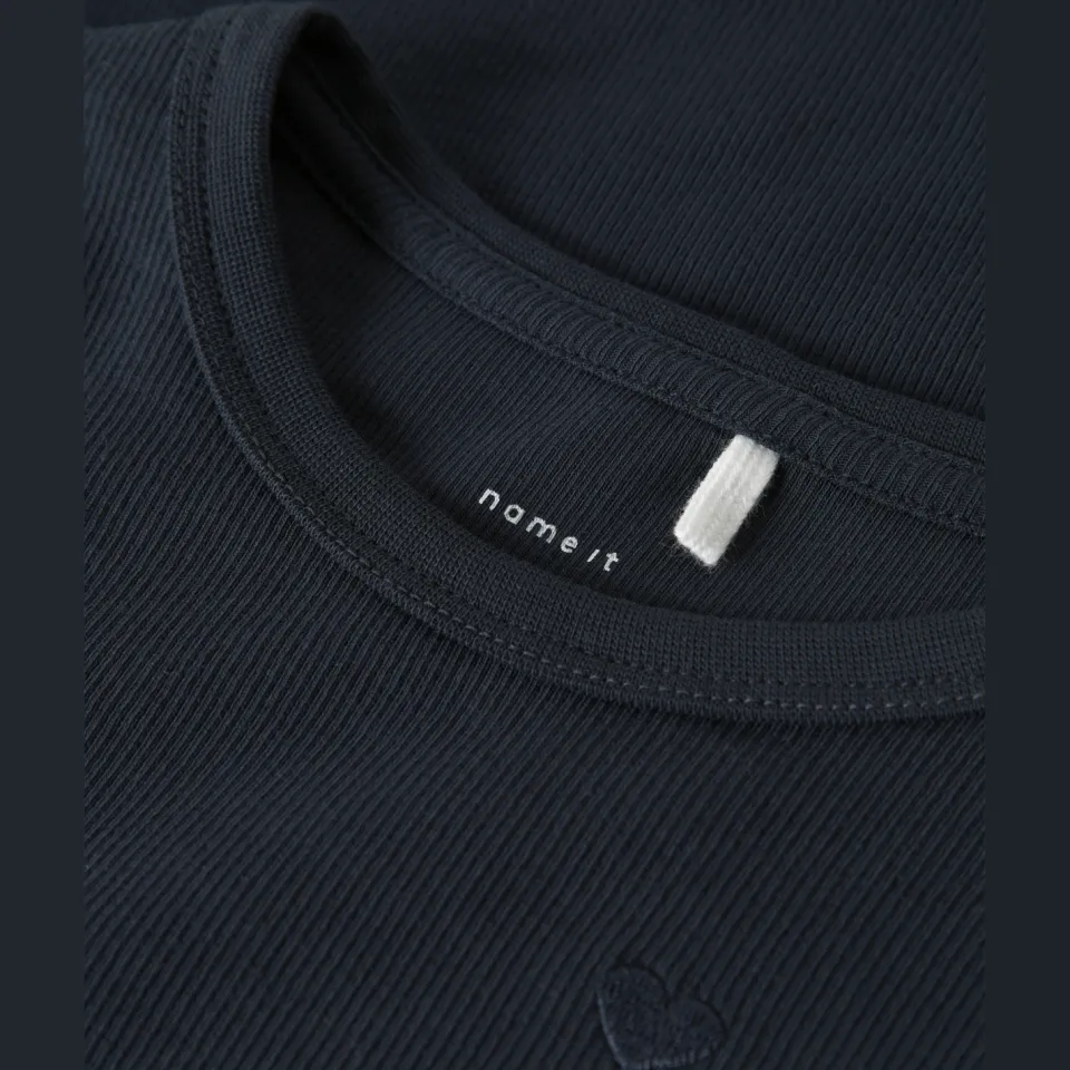 NAME IT MINI T-shirt met hartjes donkerblauw, foto 4