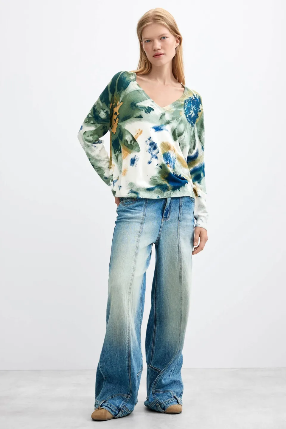 Desigual pullover met print - wit, foto 3