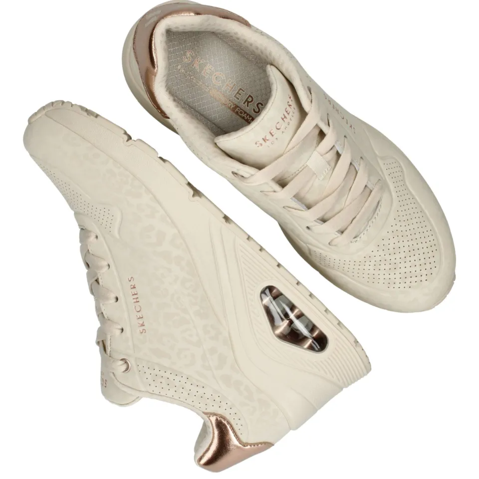 Skechers Uno Wedge Safari Daze sneakers gebroken wit, foto 8
