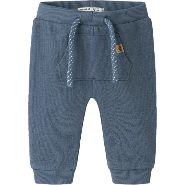 NAME IT BABY regular fit joggingbroek blauw