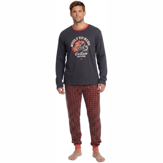 Kisses&Love KLP4 pyjamaset grijs Blauw
