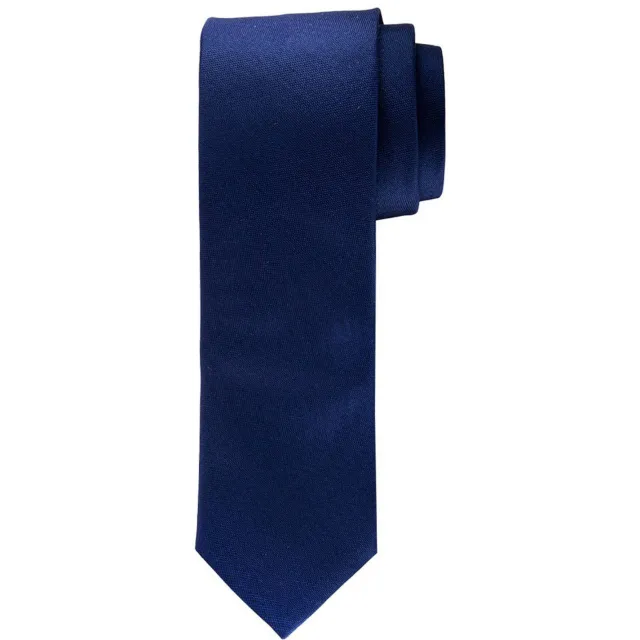 Profuomo zijden stropdas donkerblauw