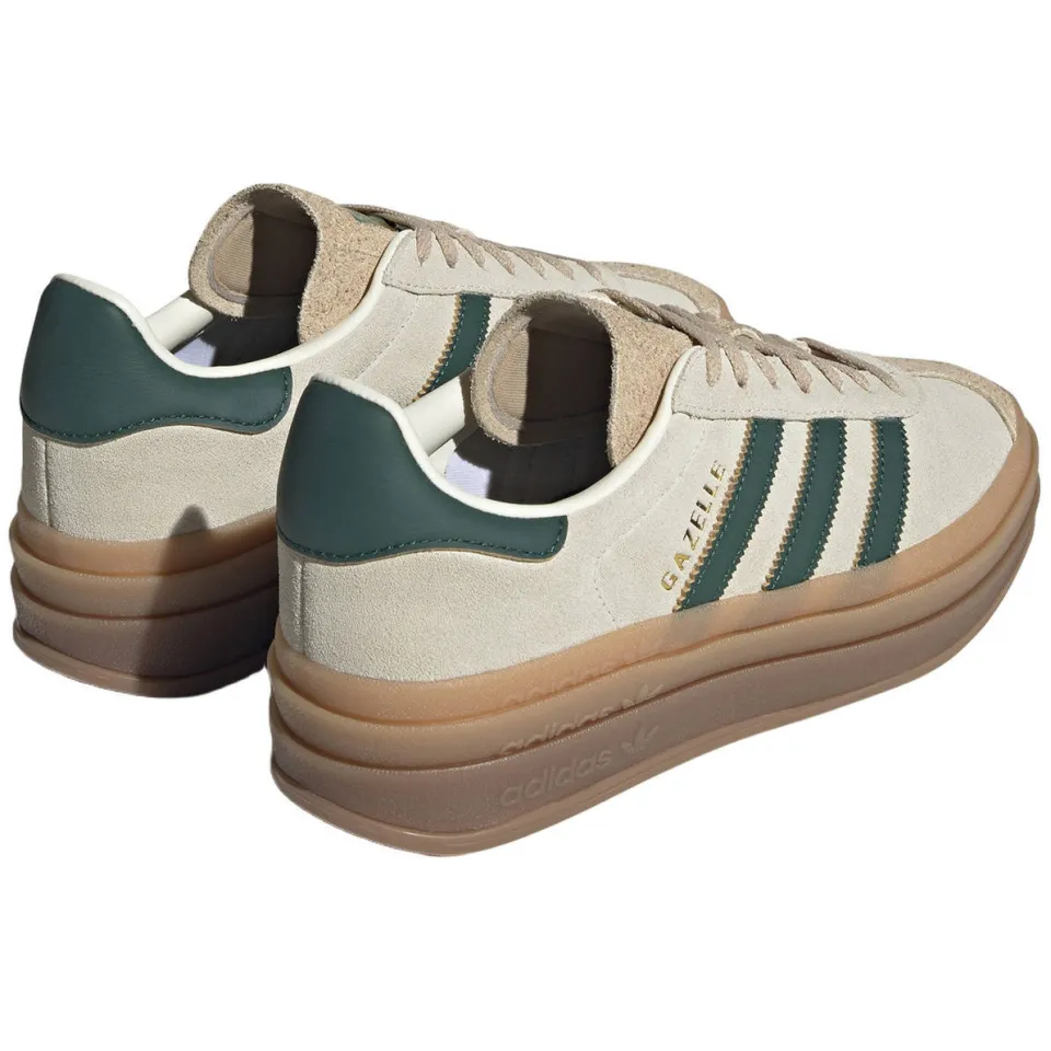 Adidas Originals Gazelle Bold sneakers beige/groen, foto 2