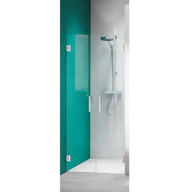 Sealskin Nisdeur by Sealskin 'I AM' 80x200 cm Pendeldeuren RVS Helder Glas Antikalk