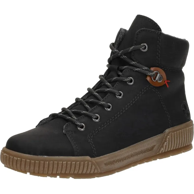 Rieker veterschoenen hoog zwart, foto 3