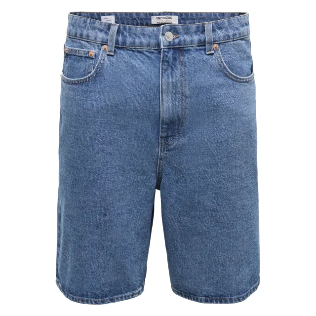 Only & Sons Onsfade jeansshort medium blue denim