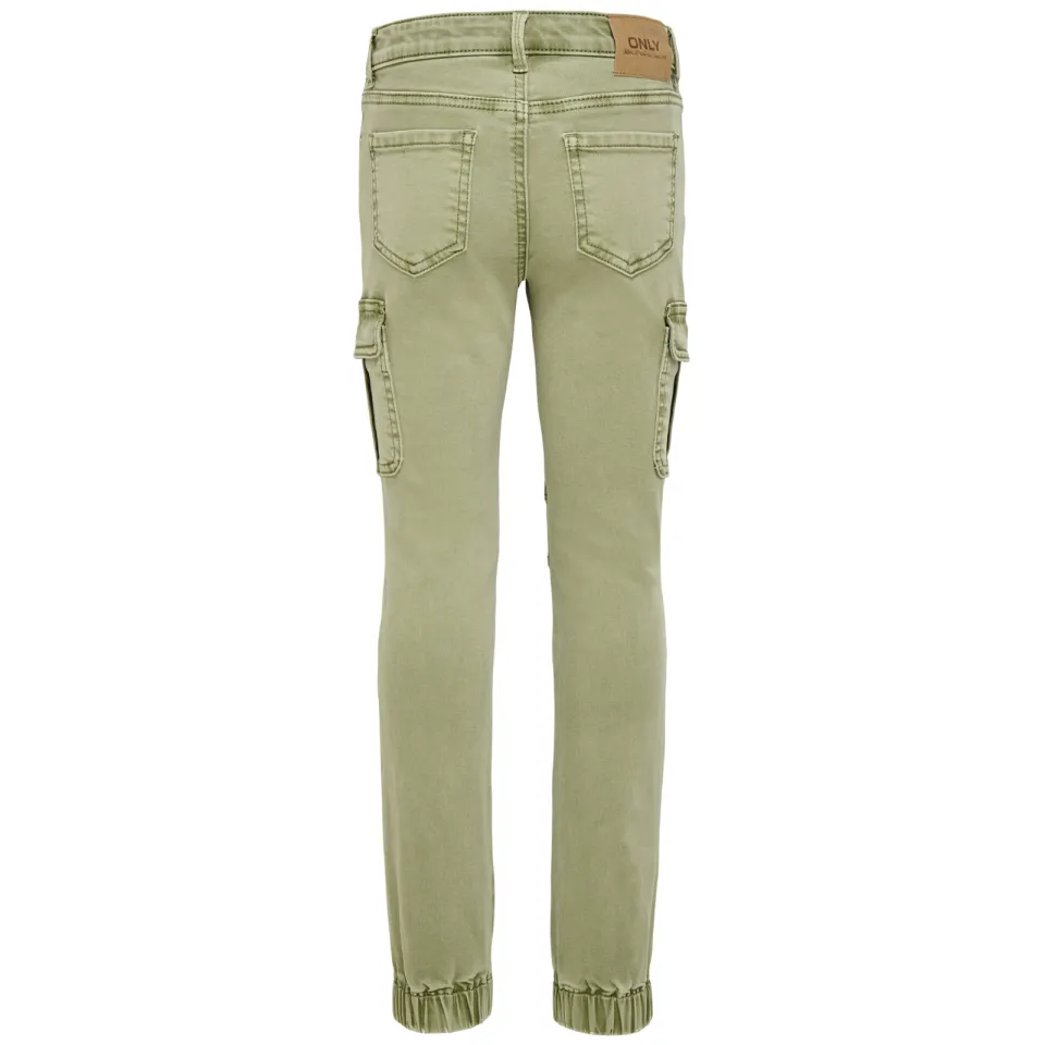 KIDS ONLY GIRL slim fit jeans olijfgroen, foto 3