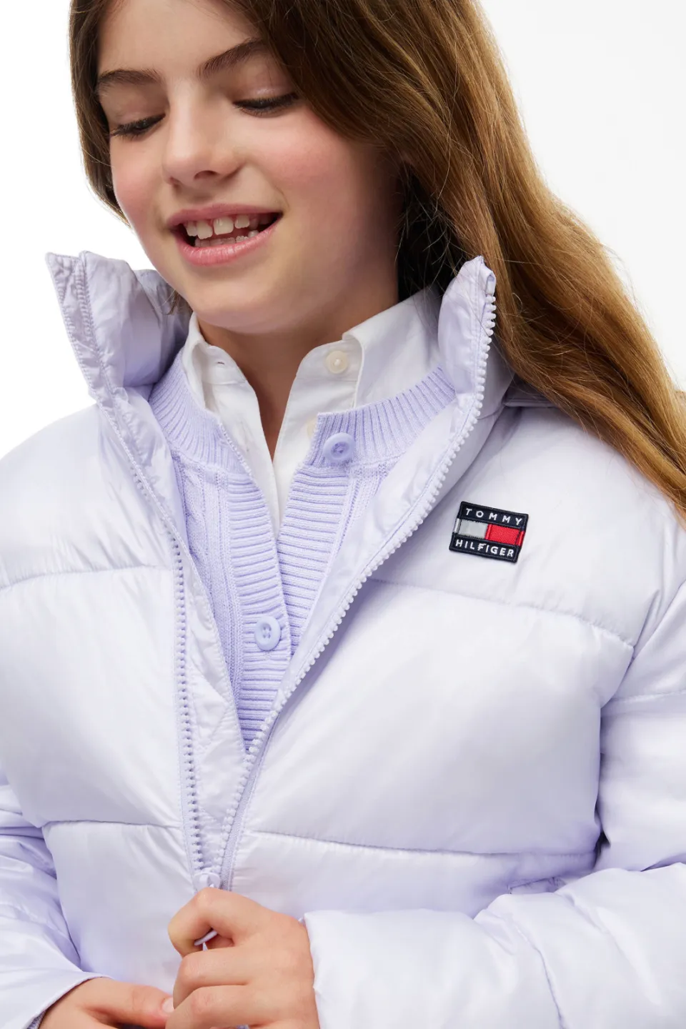 Tommy Hilfiger pufferjas lila, foto 5