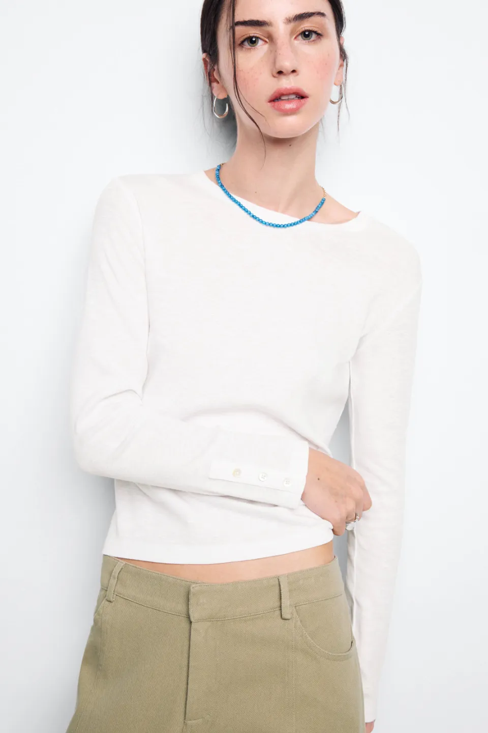 Mango Teen longsleeve wit