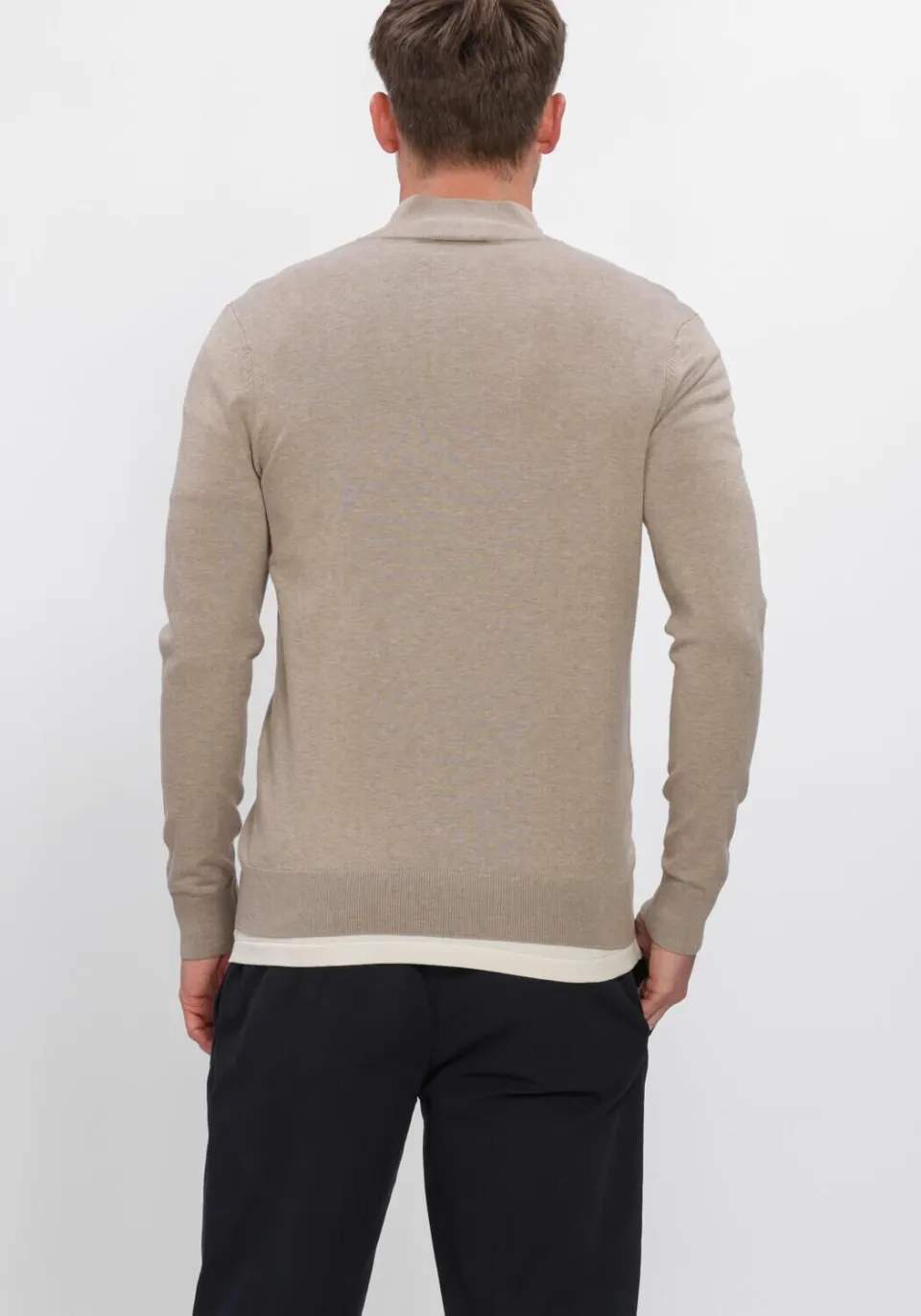 Profuomo trui fijn gebreid beige, foto 5
