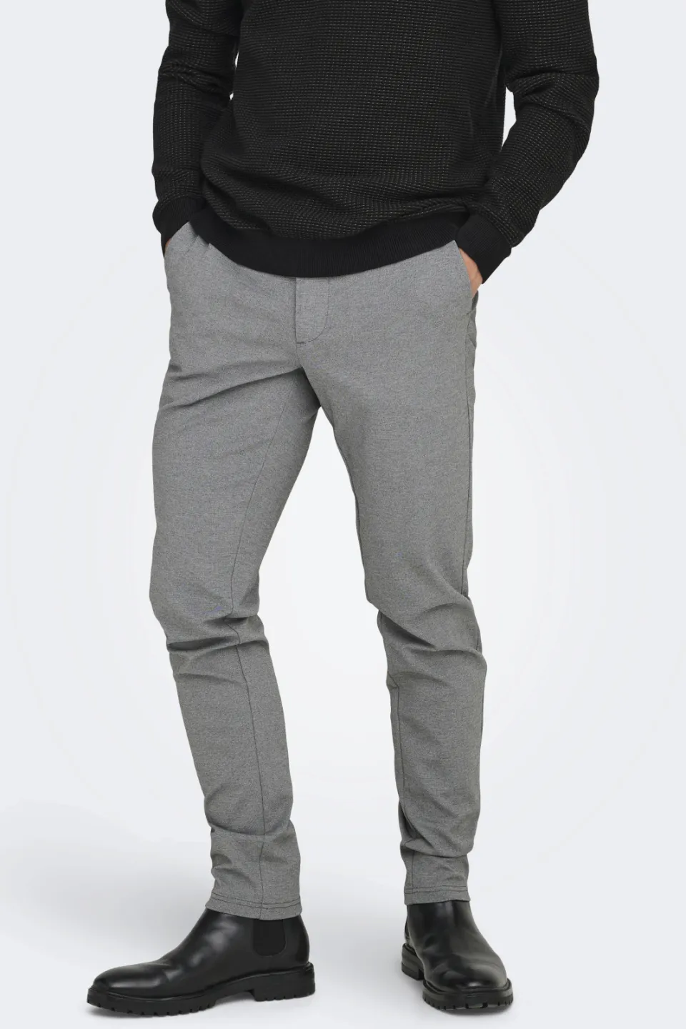 Only & Sons Mark slim chino grijs melange, foto 8