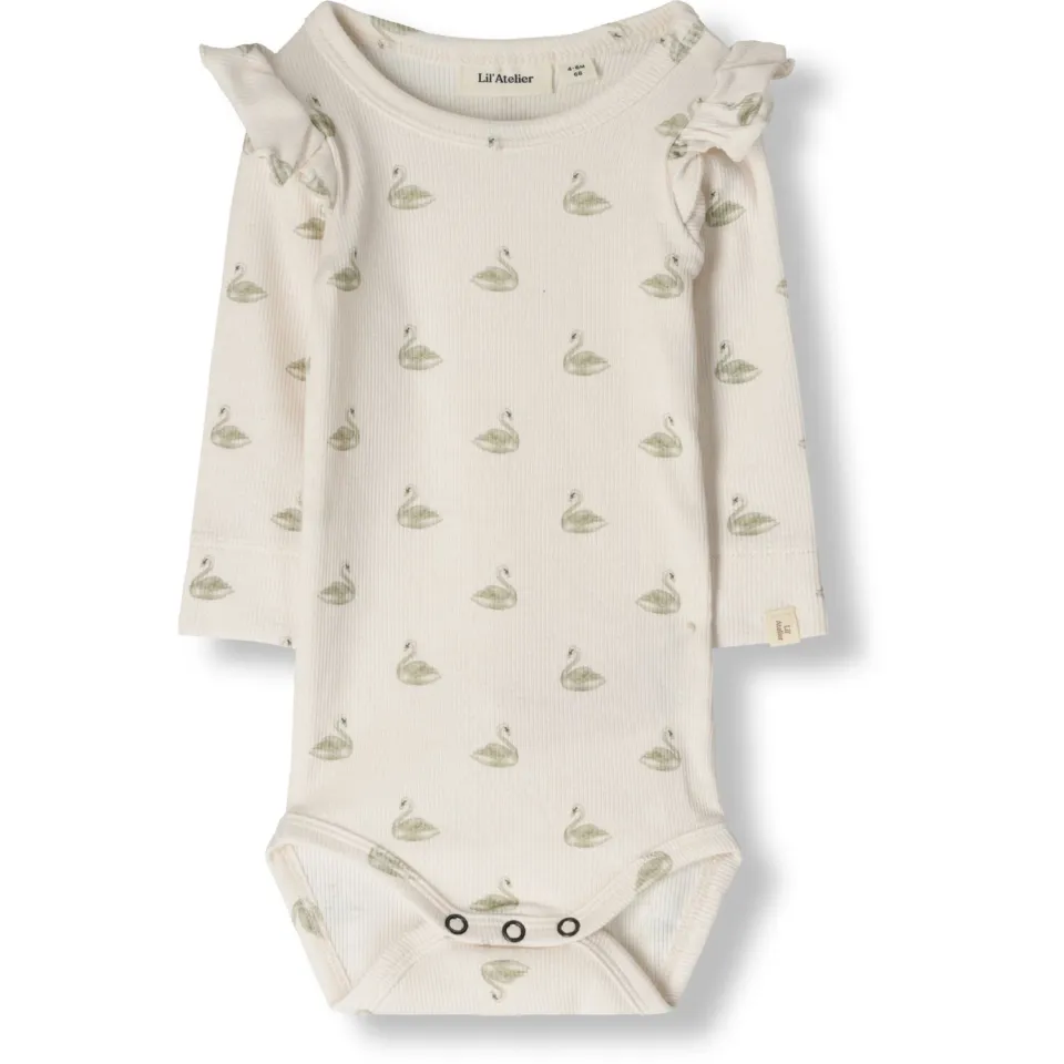 Lil' Atelier Nbfgavo Eko LS Slim Body romper beige, foto 2