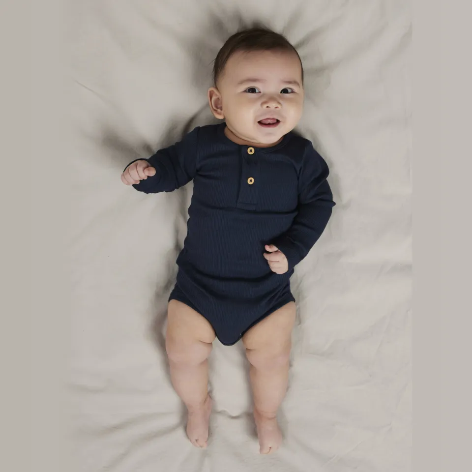 NAME IT BABY ribgebreide romper NBMKAB donkerblauw dark sapphire, foto 5