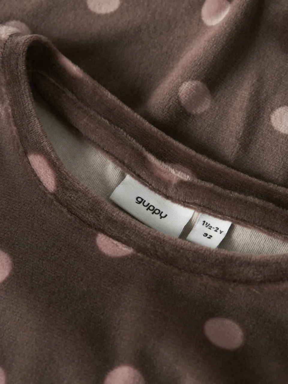 GUPPY MINI sweater met stippen - bruin Meisjes Polyester Ronde hals Stip, foto 4