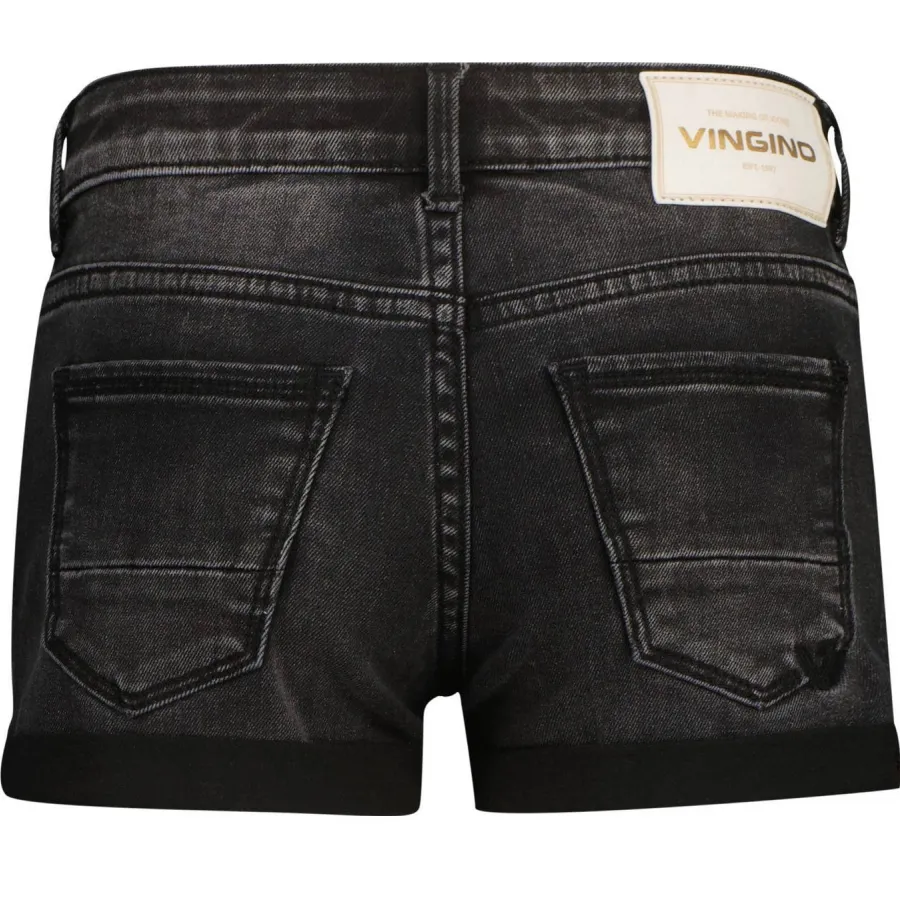 Vingino Damara icon jeansshort washed black, foto 3