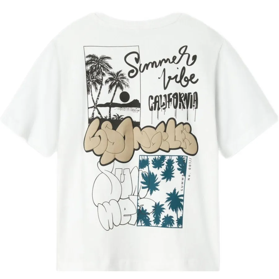 NAME IT T-shirt wit met print, foto 4