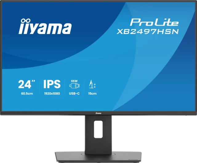 Iiyama ProLite XB2497HSN-B1 monitor zwart