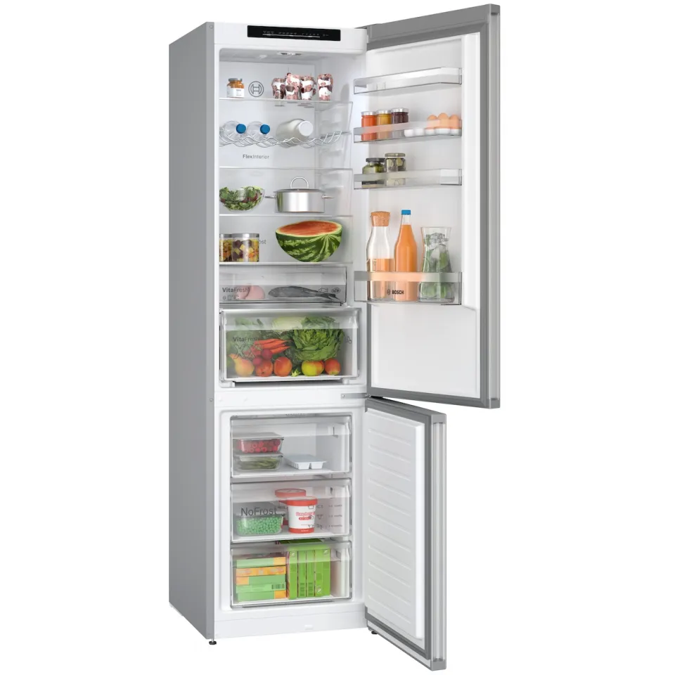 Bosch KGN392LDF Koel-vriescombinatie Zilver, foto 2