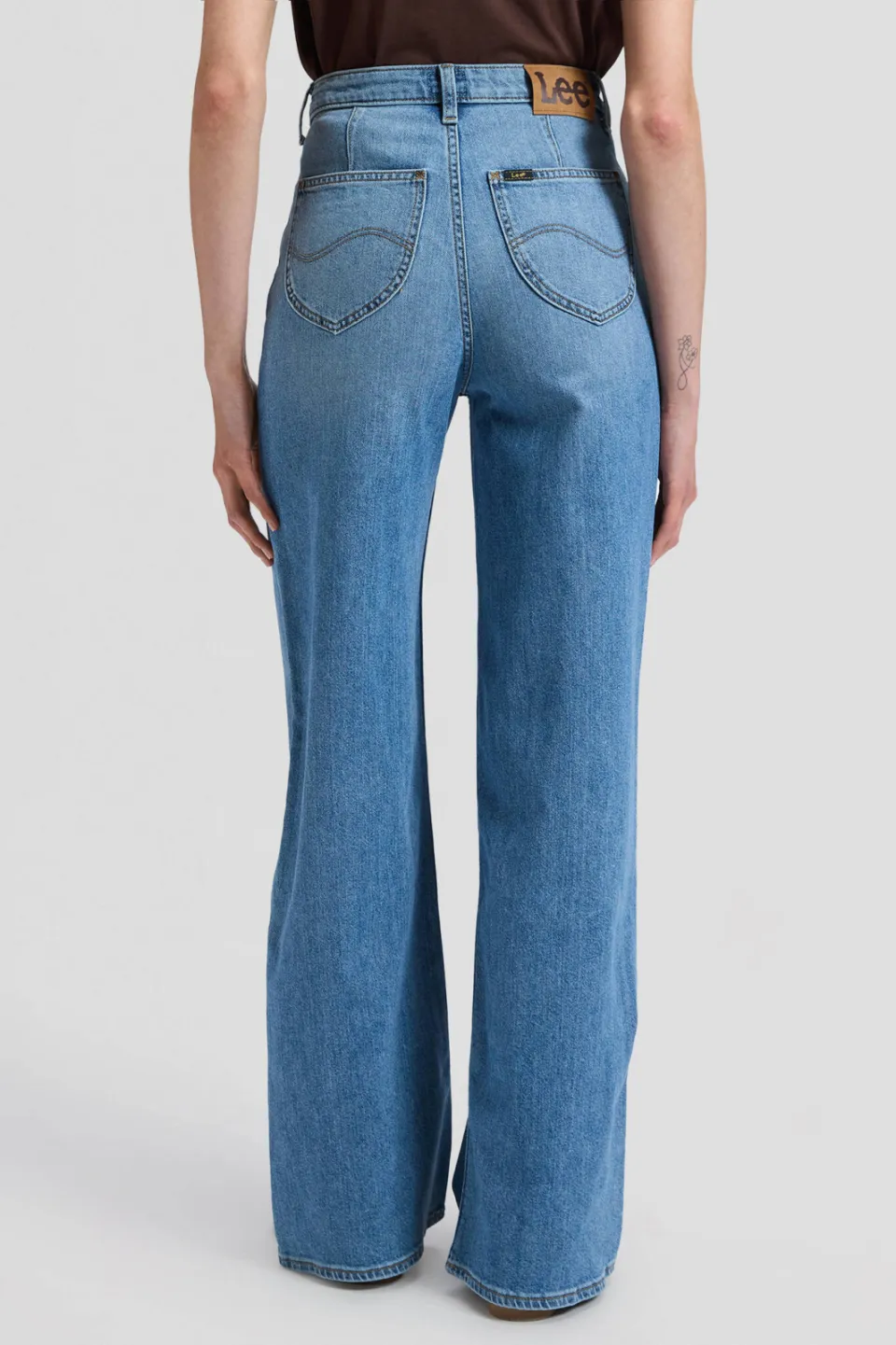 Lee wide leg jeans - mediumblauw, foto 4