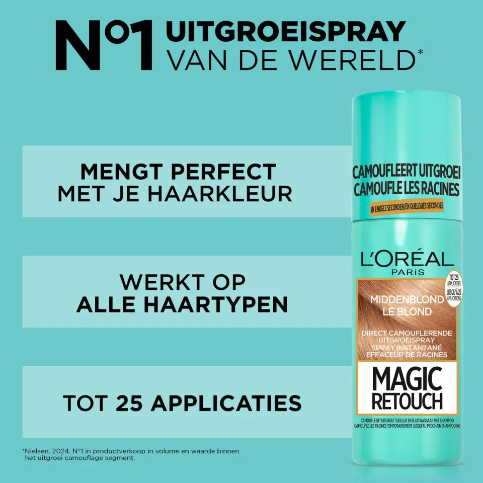 L'oréal Magic Retouch 5 uitgroeispray middenblond, foto 3
