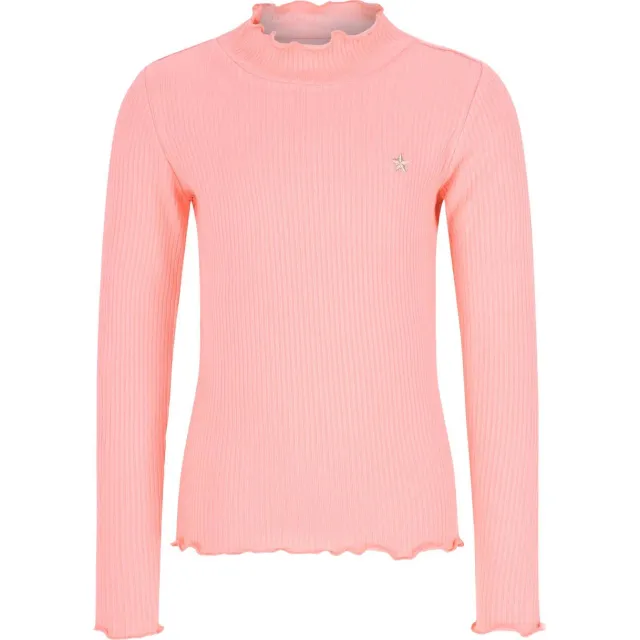 Like Flo getailleerde longsleeve koraalroze, foto 2