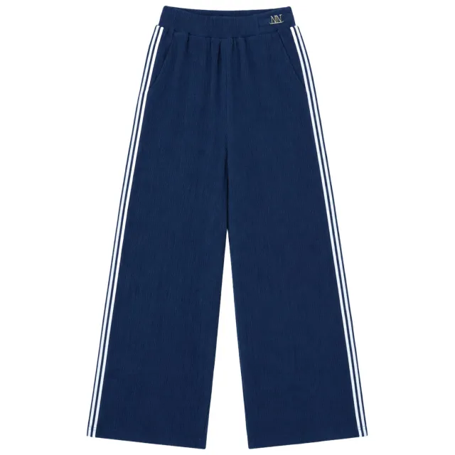Nik & Nik wide leg casual broek donkerblauw, foto 2