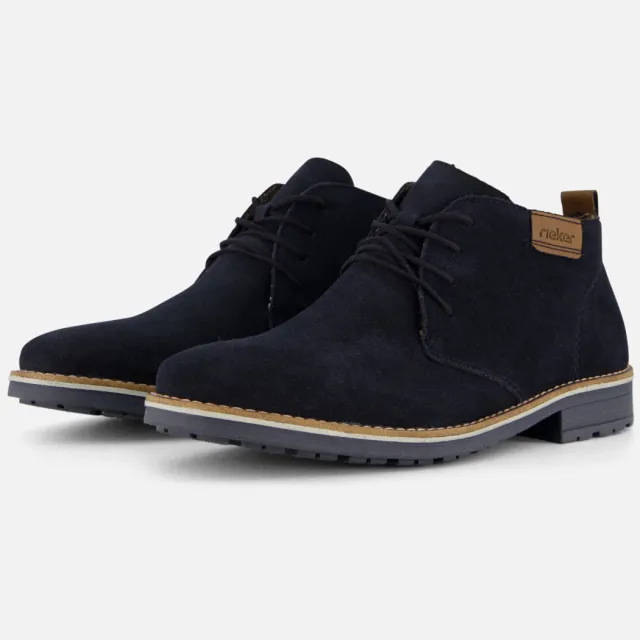 Rieker veterschoenen hoog navy, foto 2