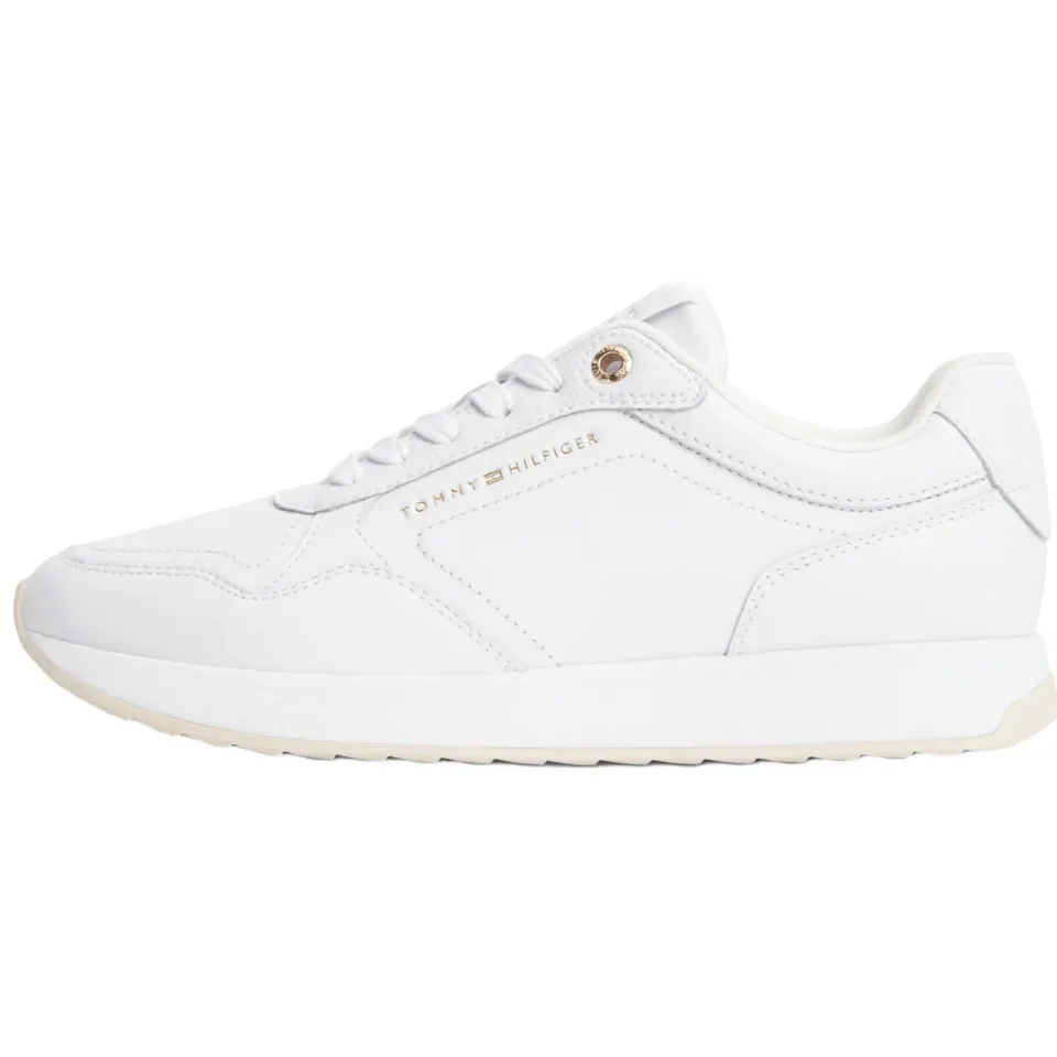 Tommy Hilfiger leren sneakers met logo - wit, foto 5