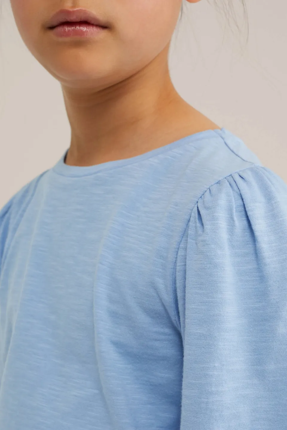 WE Fashion blousetop lichtblauw, foto 4