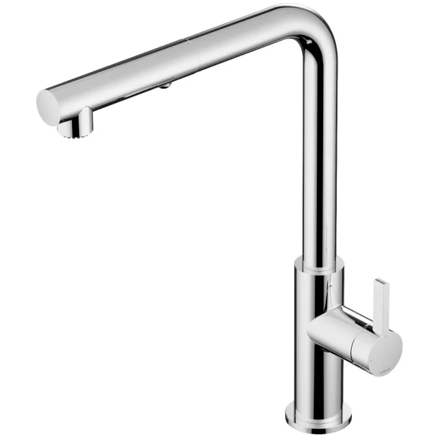 Hotbath Keukenmengkraan Hotbath Ace met draaibare uitloop en uittrekbare duo-spray handdouche Chroom