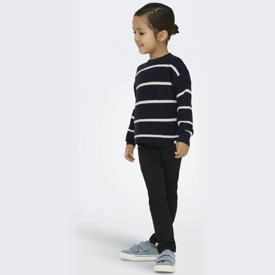 KIDS ONLY MINI gebreide gestreepte trui - donkerblauw, foto 5