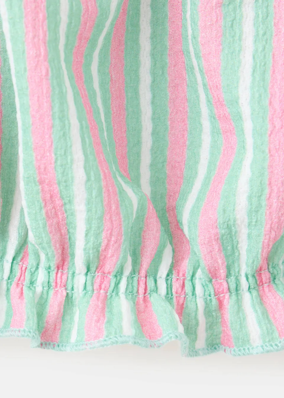 Mango cropped gestreepte top mintgroen, foto 5