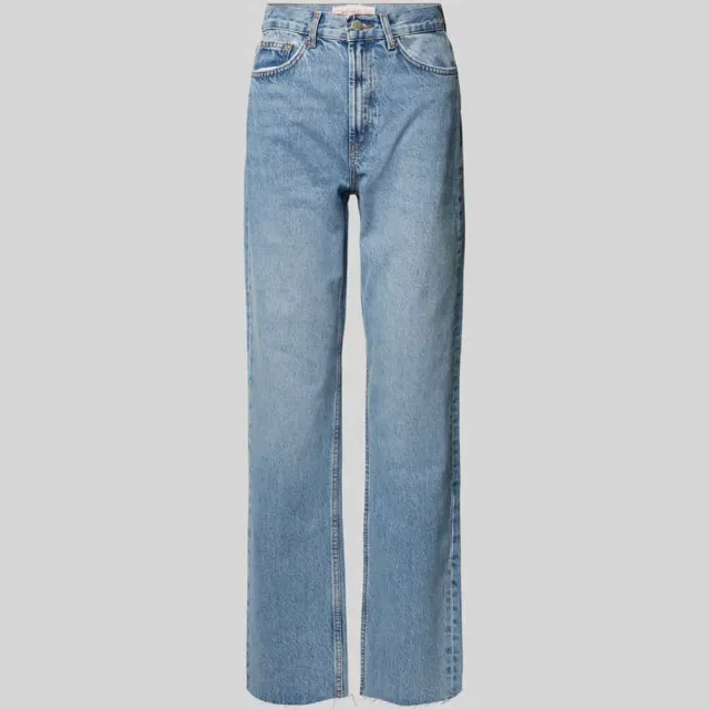 Only Straight leg jeans van puur katoen, model 'RILEY' Blauw