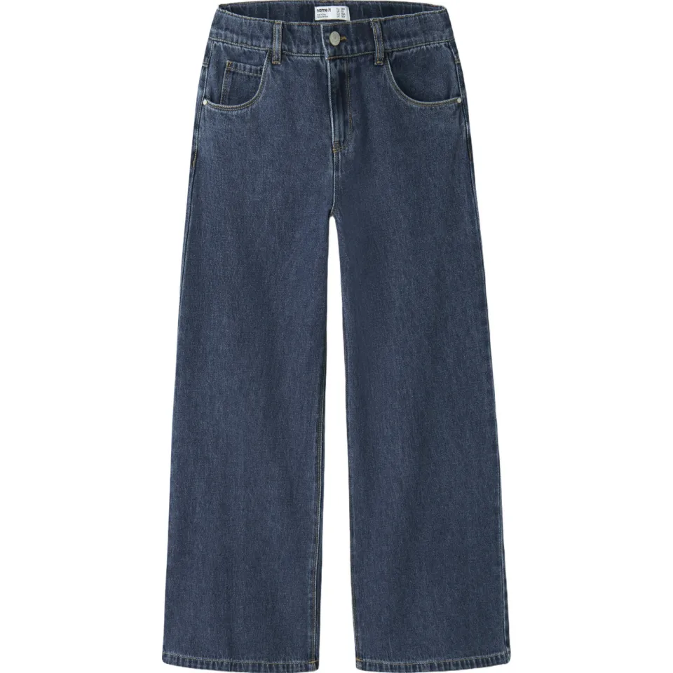 NAME IT KIDS NKFBELLA wide leg jeans dark blue denim, foto 2