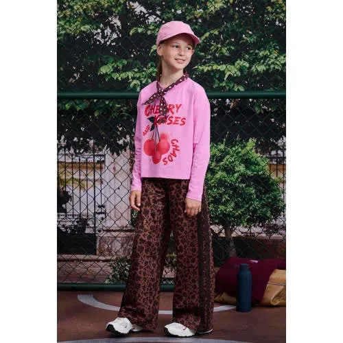 Z8 Elise wide leg broek panterprint bruin, foto 4