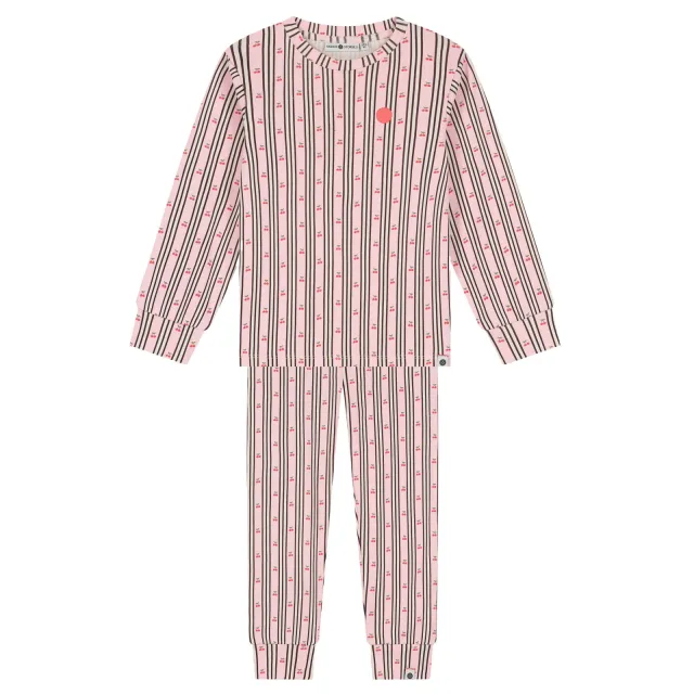 Stains&Stories pyjama met print lichtroze, foto 2