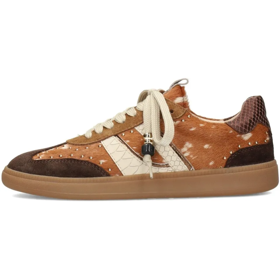 Haboob Skye sneakers met studs - bruin, foto 2