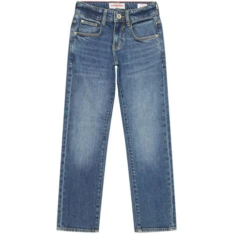 Vingino Brando regular fit jeans - old vintage Blauw Jongens Denim Effen
