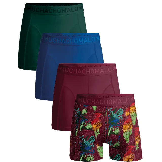 Muchachomalo Heren 4-pack Boxershorts Veelkleurig