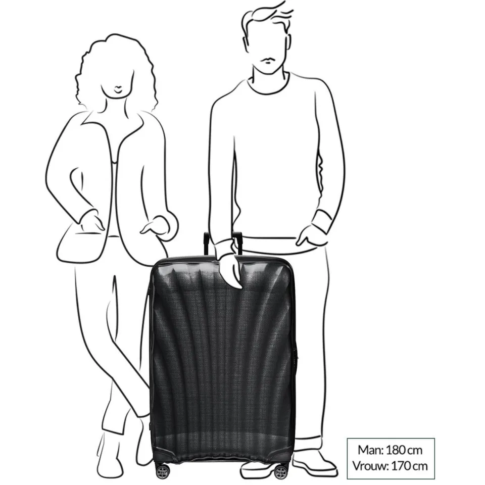 Samsonite C-Lite koffer 86 cm rood, foto 4