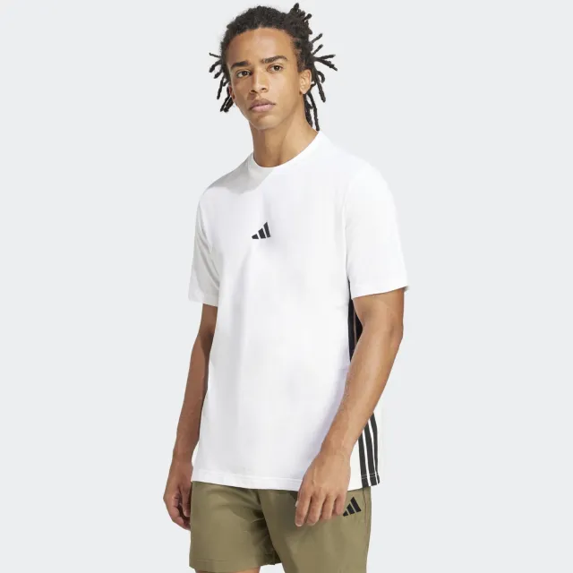 Adidas Sportswear regular T-shirt wit Wit/zwart