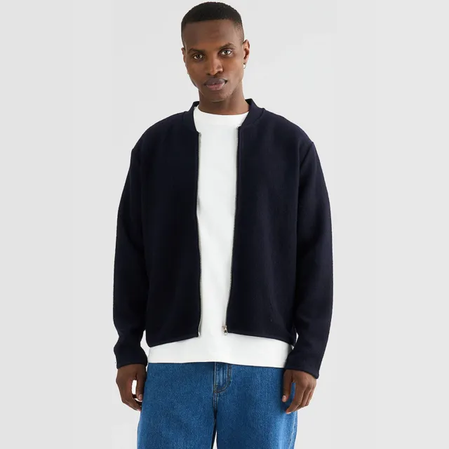 Resteröds jas met wol - donkerblauw NAVY