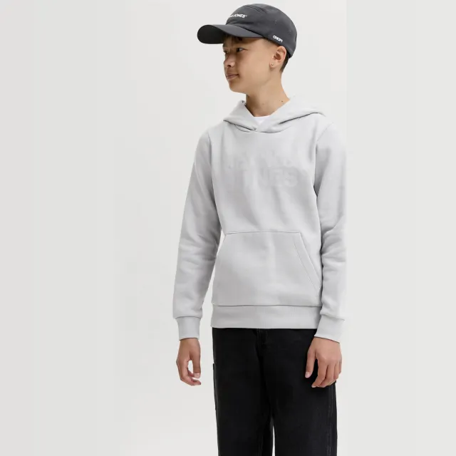 Jack & Jones JUNIOR hoodie lichtgrijs